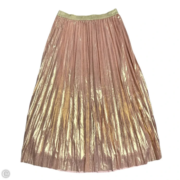Skirt Maxi By Molly Bracken In Gold & Pink, Size: 0