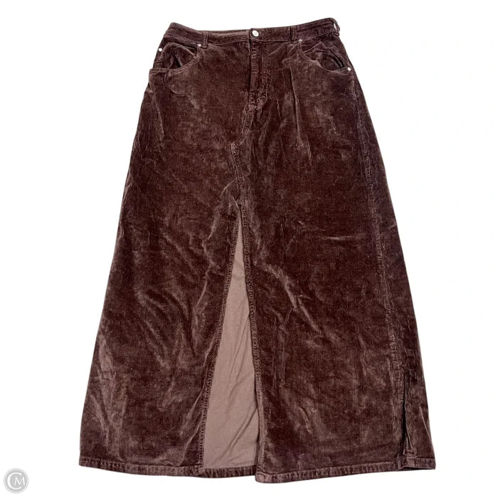 Skirt Maxi By Pilcro In Brown, Size: L