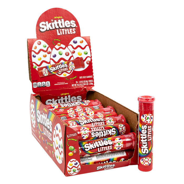Skittles Littles Easter Candy Tubes - 24 Count