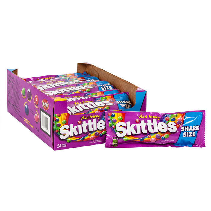 Skittles Wildberry Fruity Candy Share Size - 24 Count