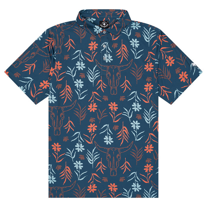 Skulls and Daisies Polo Shirt