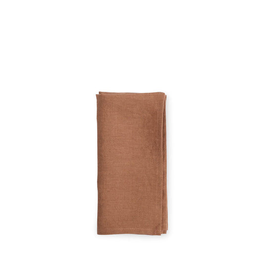 Libeco Skye Napkin Cognac Tan Folded