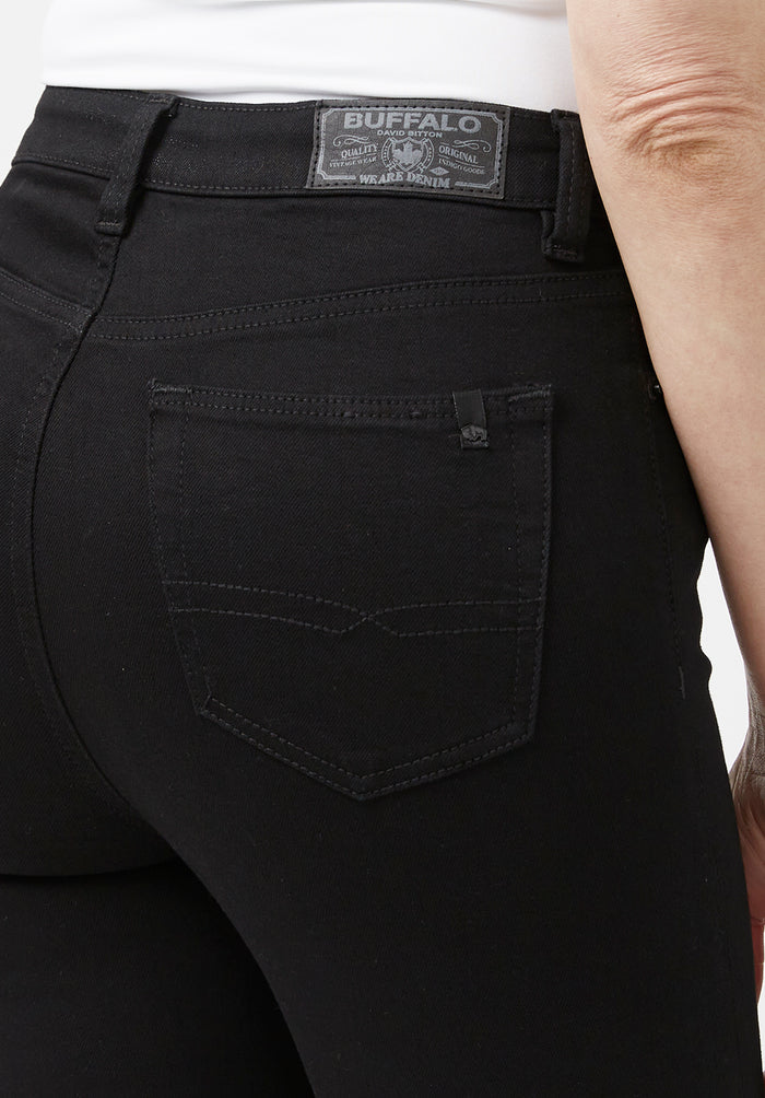 Buffalo Women Jeans Black Denim Denim Pants Stretch