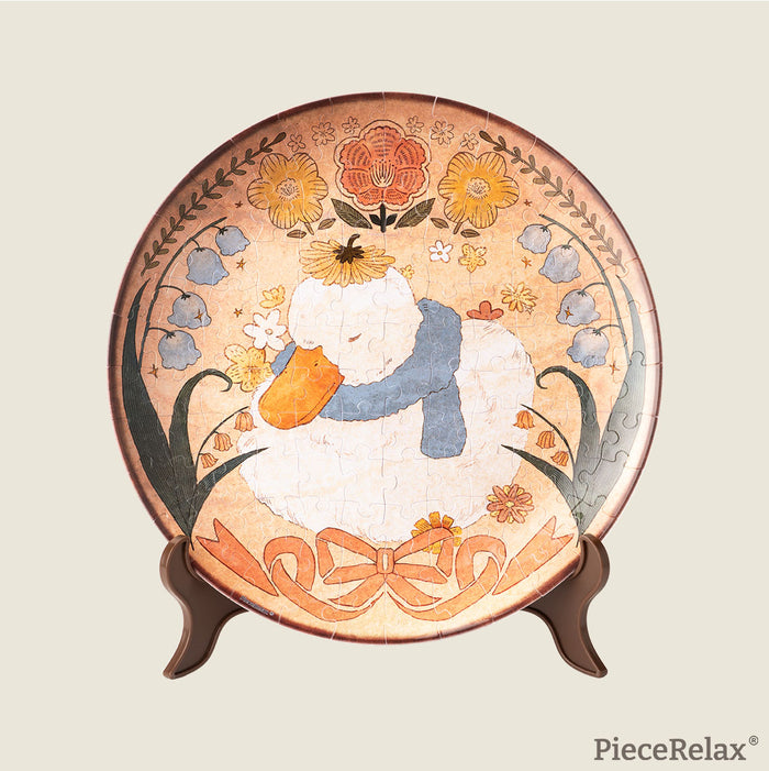 A masterpiece on your plate! Drift along with the adorable little duck under the warm sunshine. Such a special encounter! You’ll Always Get There with PieceRelax.