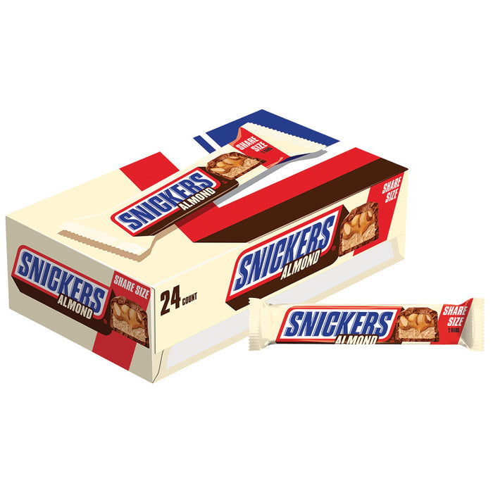 Snickers Almond Share Size Candy Bar - 24 Count