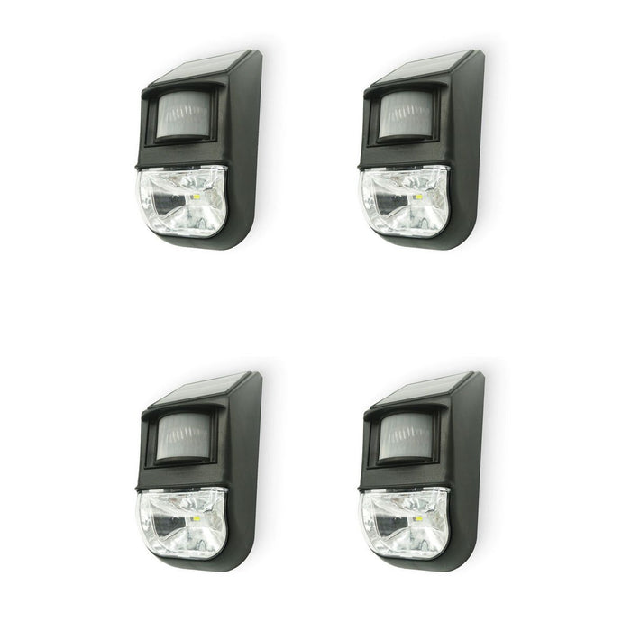 Solar Motion Sensor Light Four Pack, Detects Motion, Rechargeable -Home Living Store - -