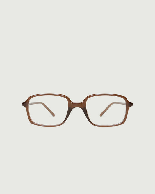 Walnut::Spencer Eyeglasses rectangle brown recycled polyester front