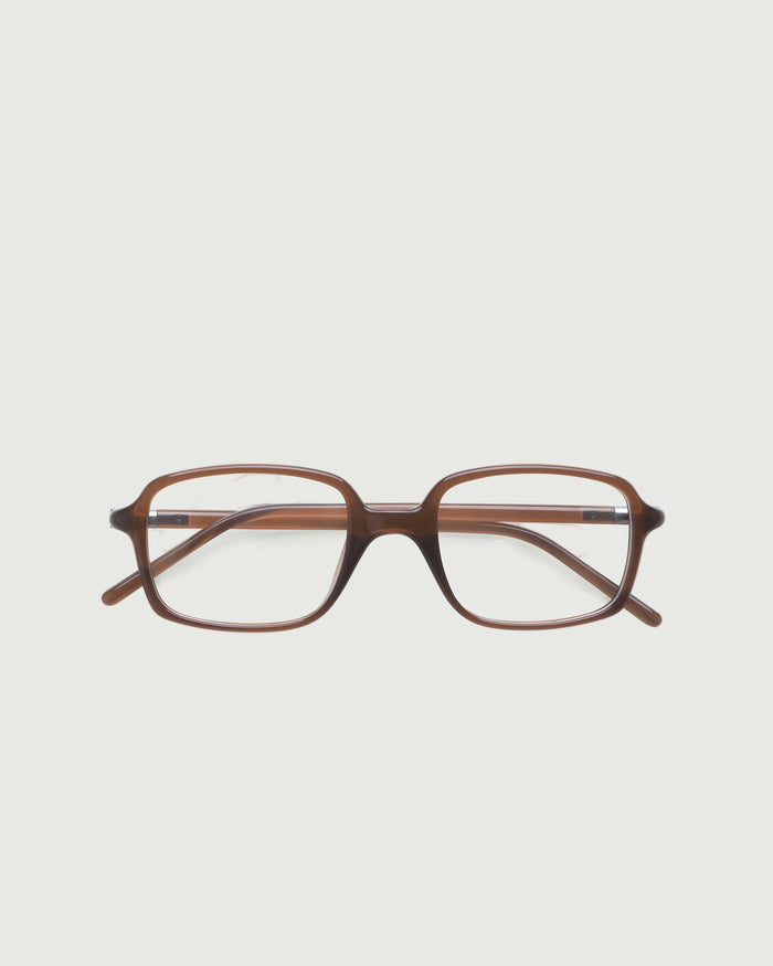 Walnut::Spencer Eyeglasses rectangle brown recycled polyester top