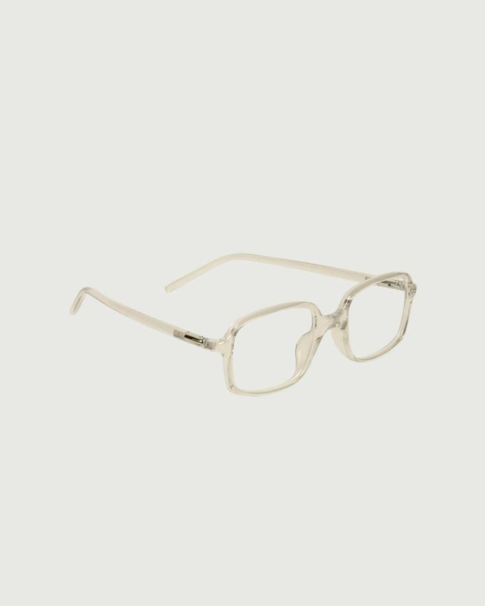 Jellyfish::Spencer Eyeglasses rectangle Yellow recycled polyester front diagonal