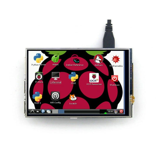 SPI 4" 480x320 (IPS) Touch Screen (GPIO) by Waveshare - The Pi Hut