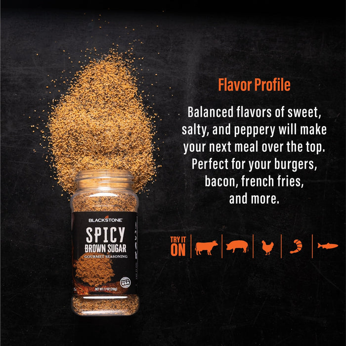 Balanced flavors of sweet, salty, and peppery will make your next meal over the top. Perfect for burgers, bacon, French fries, and more. Try on beef, pork, chicken, seafood, and fish.