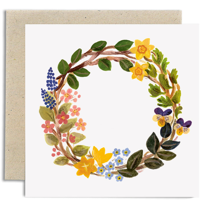 Spring Wreath Card
