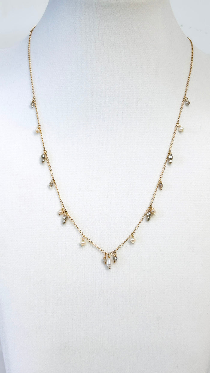 SPRINKLE necklace - two tone