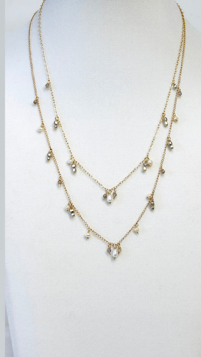 SPRINKLE necklace - two tone