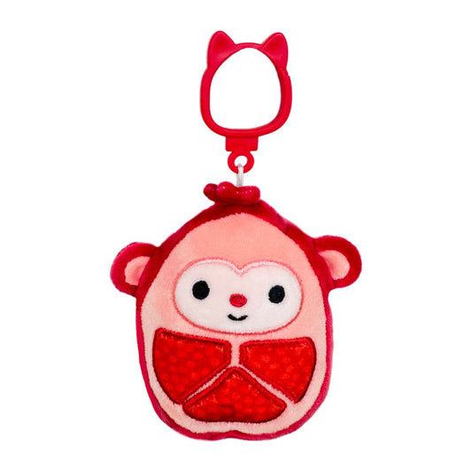 Squishmallow 3.5 Inch Cardona the Pomegranate Monkey Plush Clip