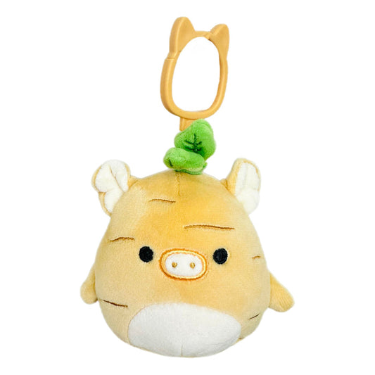 Squishmallow 3.5 Inch Pete the Turnip Pig Plush Clip