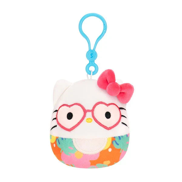 Squishmallow 3.5 Inch Sanrio Tropical Hello Kitty Plush Clip