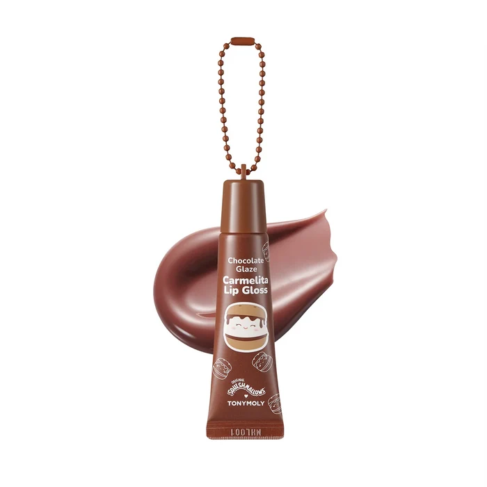 Squishmallow X TONYMOLY Carmelita's Chocolate Glaze Lip Gloss