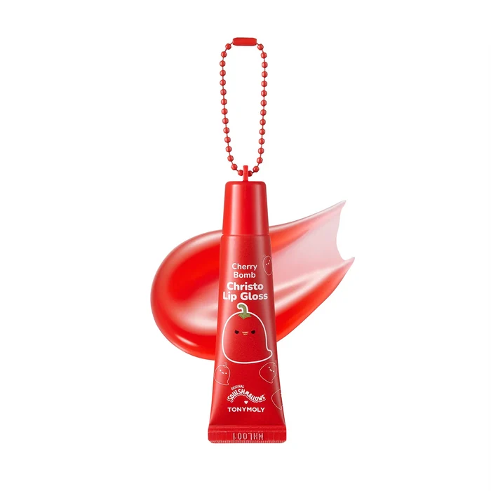 Squishmallow X TONYMOLY Cristo's Cherry Bomb Lip Gloss