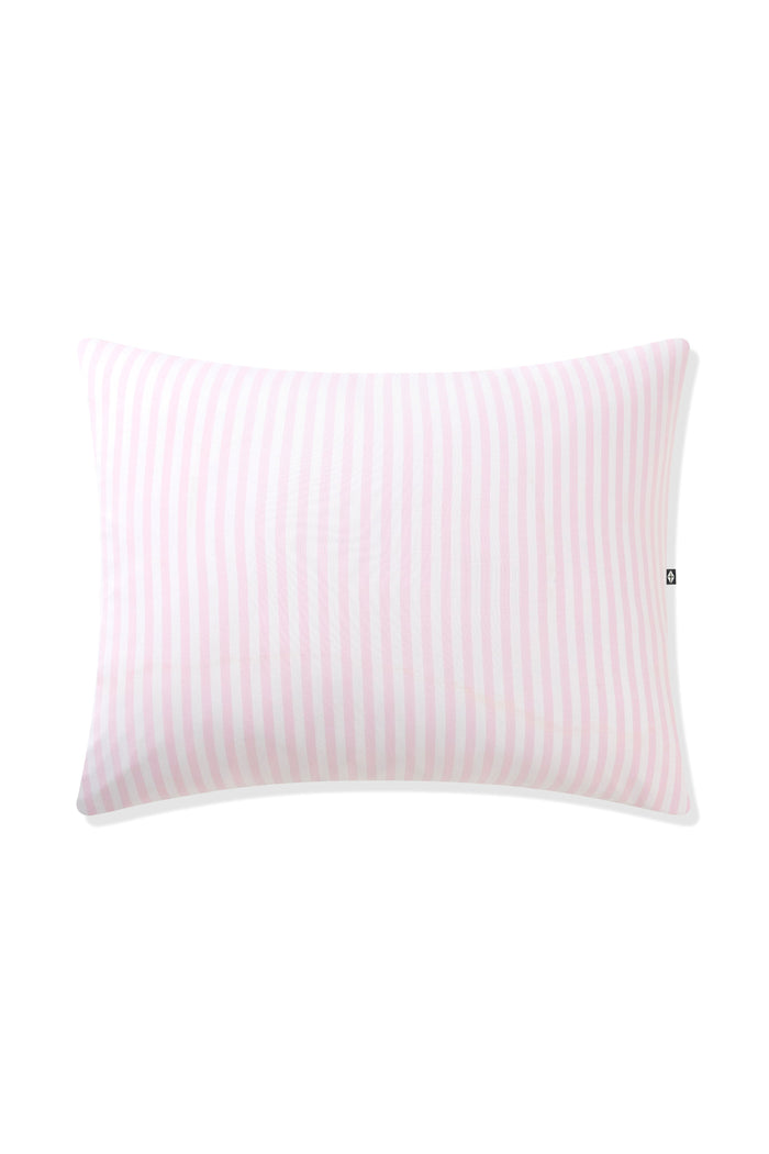 Front of the Standard Pillowcase in Small Sakura Stripe