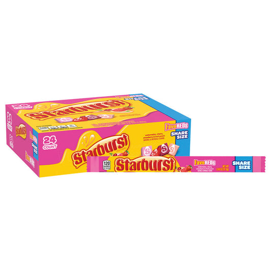 Starburst FaveReds Share Size Candy - 24 Count