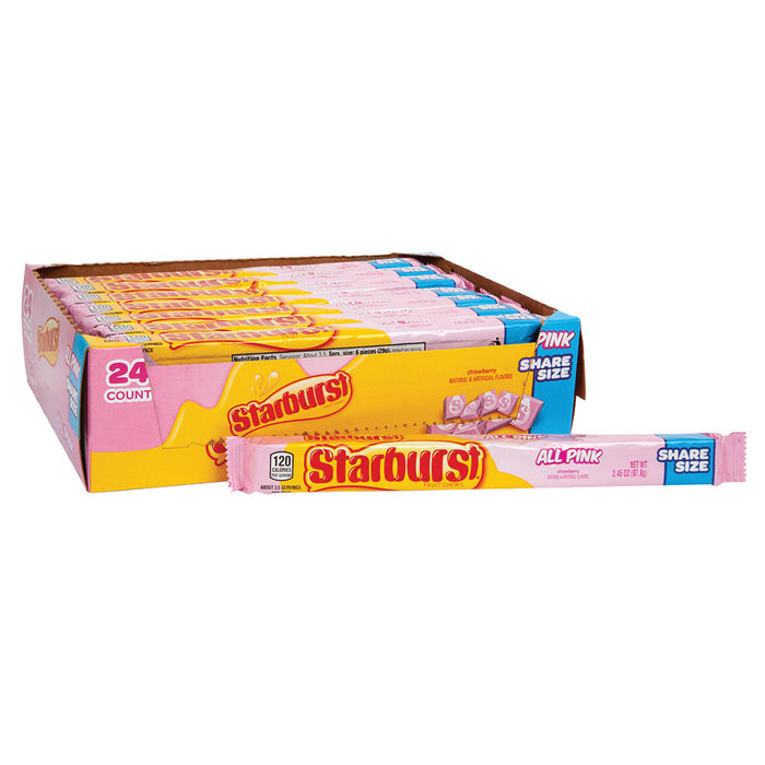 Starburst Share Size All Pink Fruit Chews - 24 Count