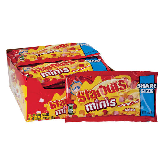Starburst Share Size Minis Unwrapped Candy - 15 Count
