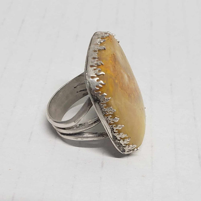 Sterling Silver Bumble Bee Jasper Ring