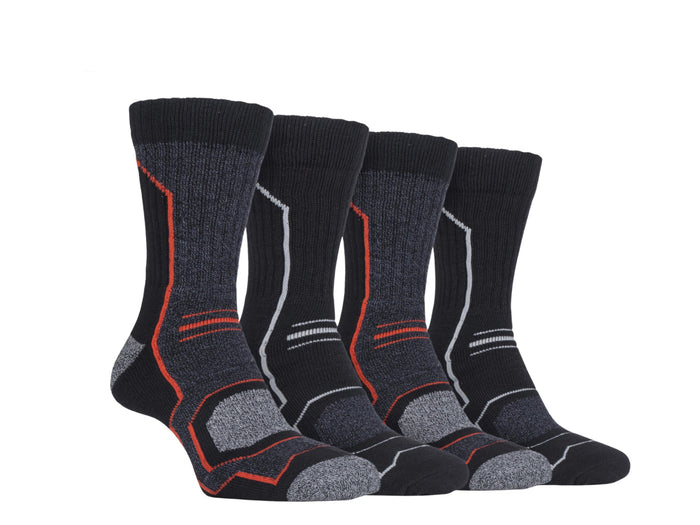 Storm Bloc Mens Technical Boot Socks 4 Pack | Amber