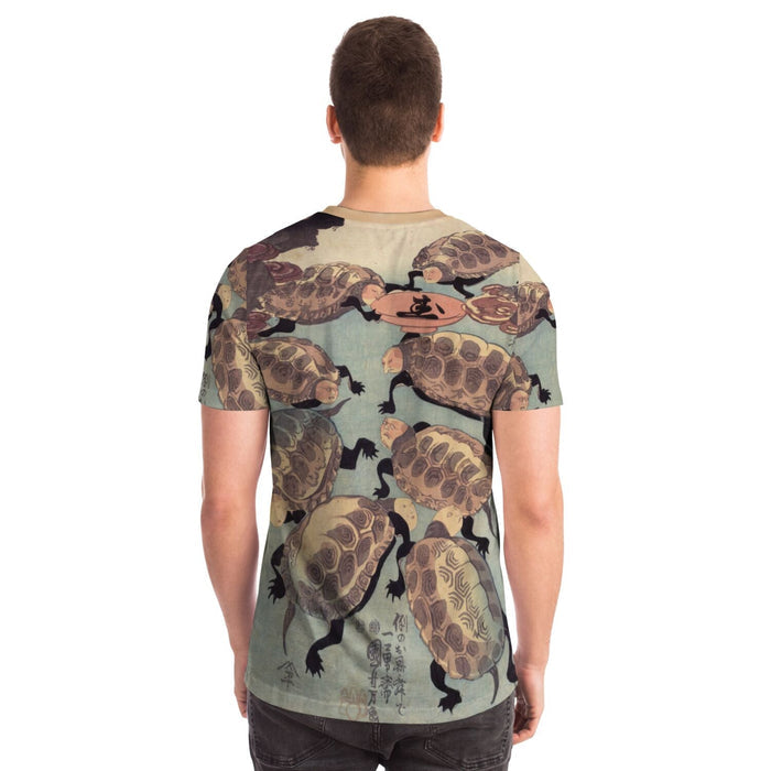 Strange and Marvelous Turtles of Happiness | Kuniyoshi Ukiyo-E Kawai Tortoise Graphic Art T-Shirt