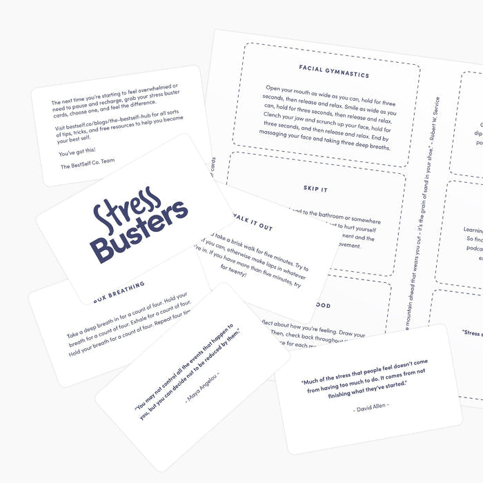 Stress Busters Action Cards (Digital Download) Digital Download Personal Growth