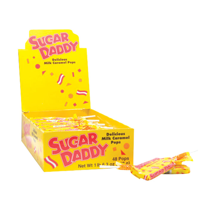Sugar Daddy Caramel Pops - Small 48ct Display Box