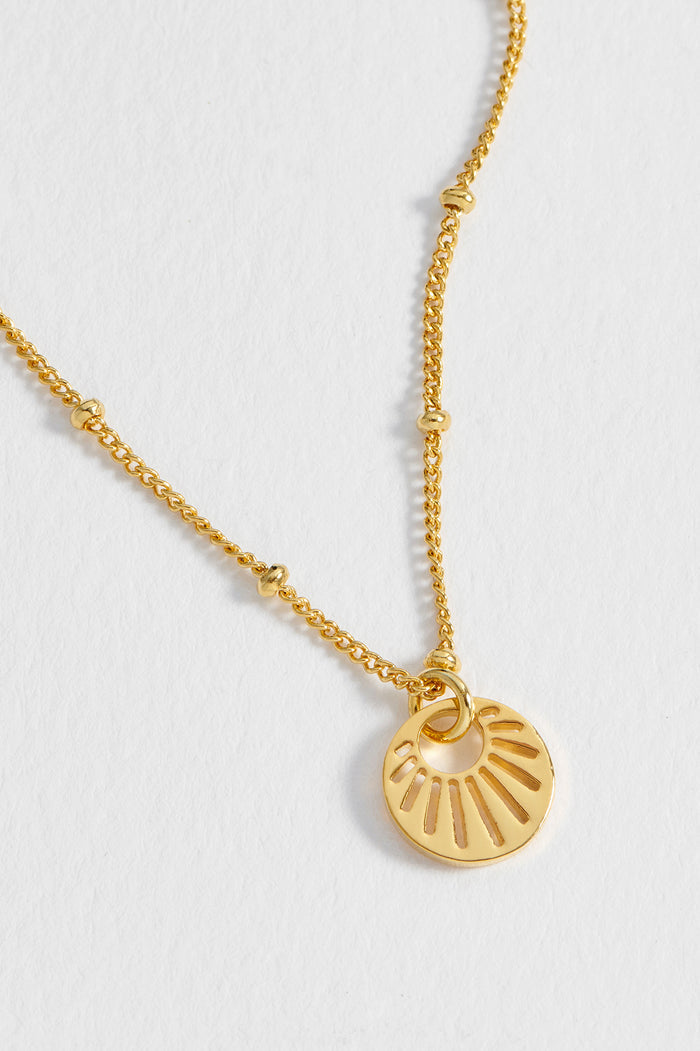 Sunburst Cutout Necklace
