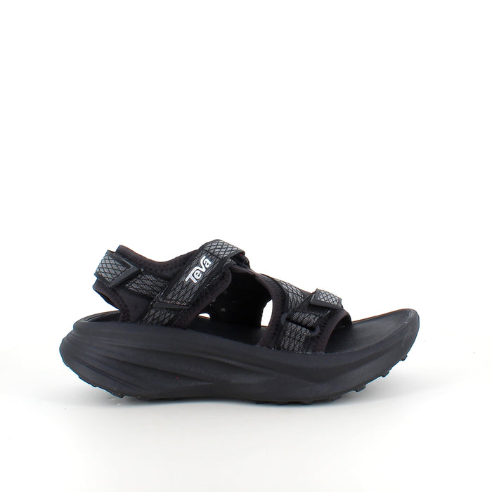 Svart Teva sandal med maximal stötdämpning och säkert grepp