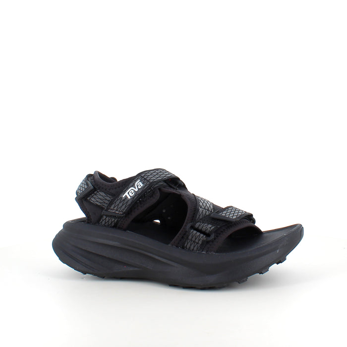 Svart Teva sandal med maximal stötdämpning och säkert grepp