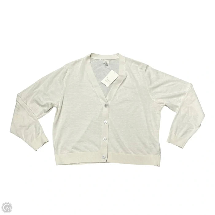 Sweater Cardigan By A New Day In Cream, Size: M