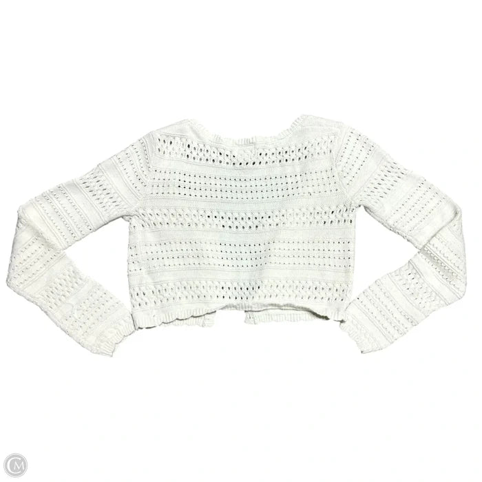 Sweater Cardigan By H&m In White, Size: S