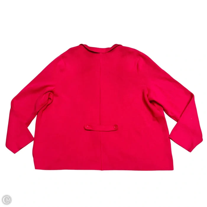 Sweater Cardigan By Talbots In Pink, Size: 3x