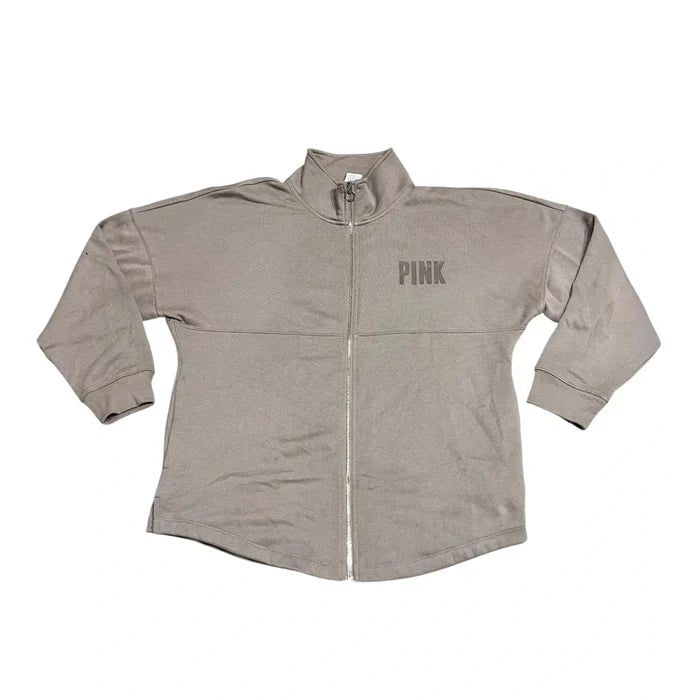Sweatshirt Collar By Pink In Brown, Size: M
