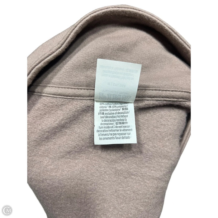 Sweatshirt Collar By Pink In Brown, Size: M
