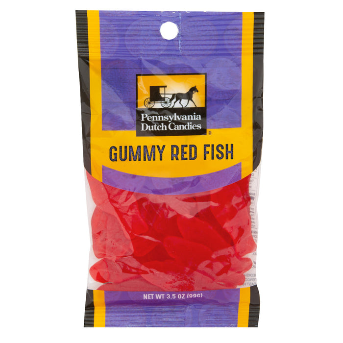 Swedish Fish Gummy Candy Peg Bag - 12 Count