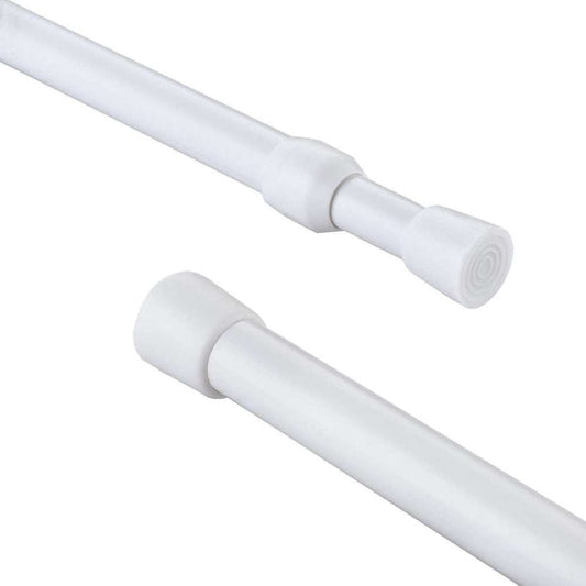 Telescopic Suspension Rod Curtain 25mm x 1.0-1.8m White