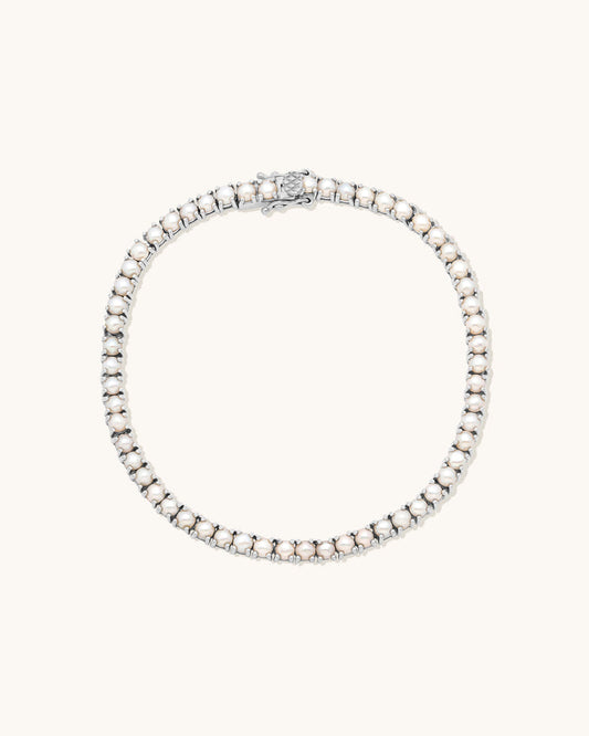 Tennis Pearl Bracelet