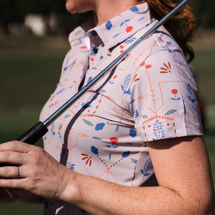 Texas Wildflowers Ladies Polo