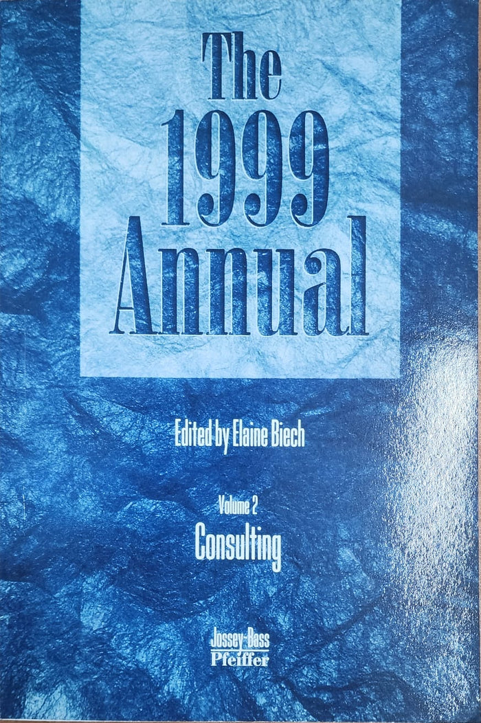 The 1999 Annual, Volume 2: Consulting