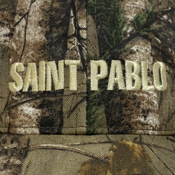 The Life of Pablo 2016 Embroidered 'Saint Pablo' Hat In RealTree