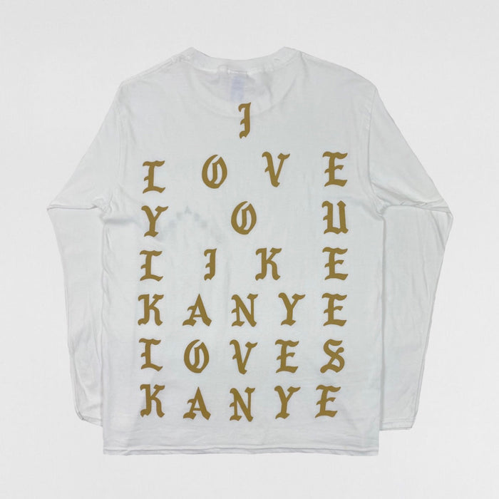 The Life of Pablo 2016 ‘I Love You’ Long Sleeve In White