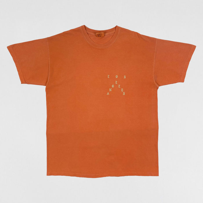 The Life of Pablo 2016 Los Angeles 'Hood Famous' Tee In Orange
