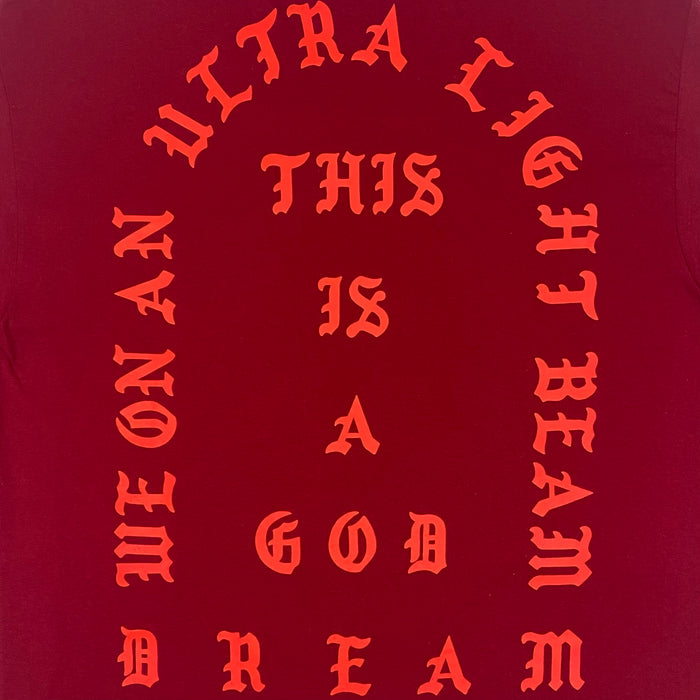 The Life of Pablo 2016 OG ‘Ultralight Beam’ Long Sleeve In Burgundy