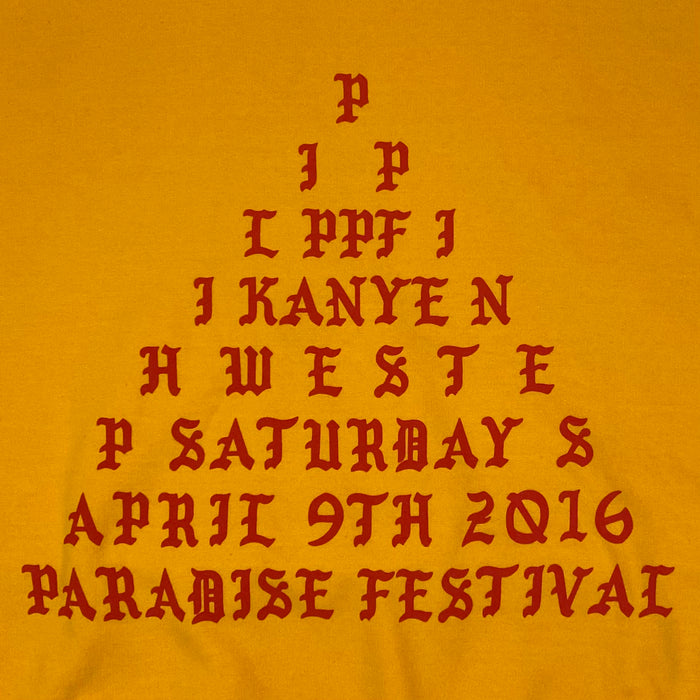 The Life of Pablo 2016 Paradise Fesitval ‘I Feel Like Pablo’ Hoodie